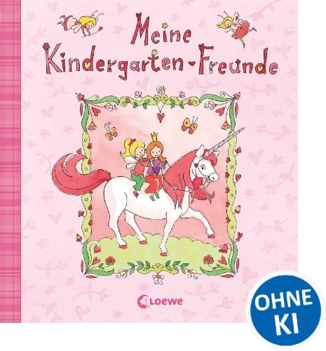 Buchcover und Innenansicht für das Buch: Meine Kindergarten-Freunde (Einhorn)