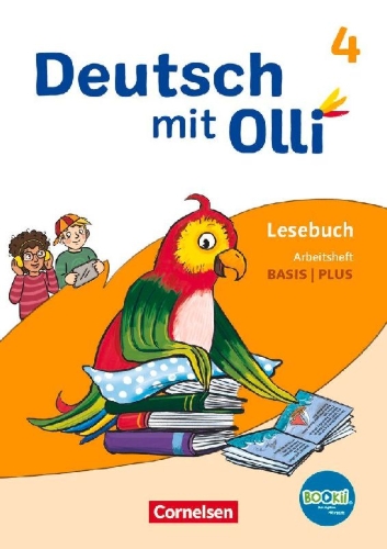 Buchcover und Innenansicht für das Buch: Deutsch mit Olli Lesen 2-4 4. Schuljahr. Arbeitsheft Leicht / Basis
