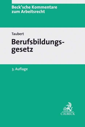 Buchcover und Innenansicht für das Buch: Berufsbildungsgesetz
