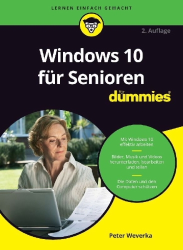 Buchcover und Innenansicht für das Buch: Windows 10 für Senioren für Dummies