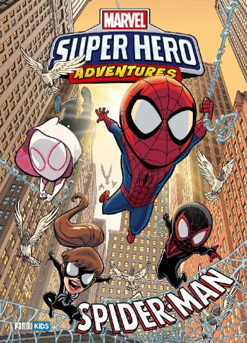 Buchcover und Innenansicht für das Buch: Marvel Super Hero Adventures: Spider-Man - Across the Spider-Verse (2019)