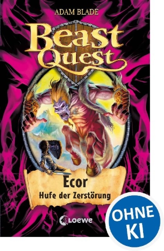 Buchcover und Innenansicht für das Buch: Beast Quest 20. Ecor, Hufe der Zerstörung