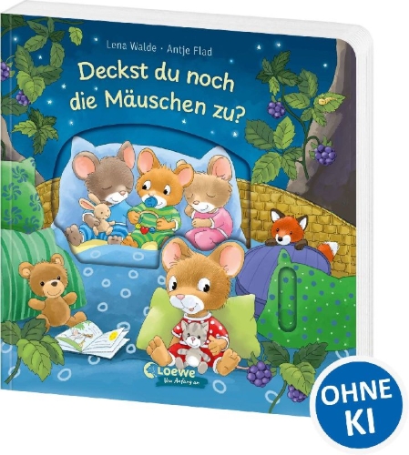 Buchcover und Innenansicht für das Buch: Deckst du noch die Mäuschen zu?