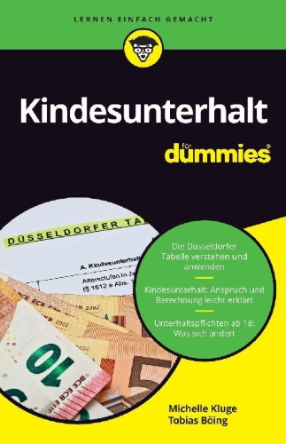 Buchcover und Innenansicht für das Buch: Kindesunterhalt für Dummies