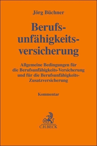 Buchcover und Innenansicht für das Buch: Berufsunfähigkeitsversicherung