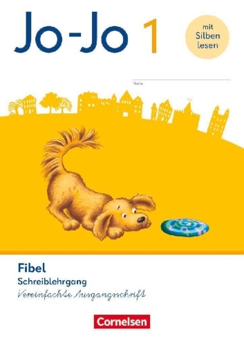 Buchcover und Innenansicht für das Buch: Jo-Jo Fibel 1. Schuljahr - Schreiblehrgang in Vereinfachter Ausgangsschrift