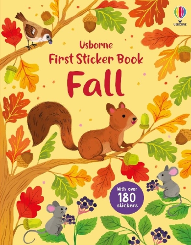 Buchcover und Innenansicht für das Buch: First Sticker Book Fall