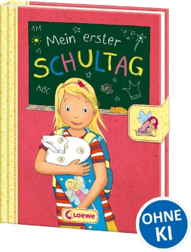 Buchcover und Innenansicht für das Buch: Mein erster Schultag - Feen