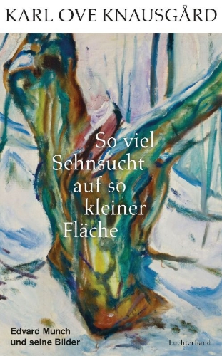 Buchcover und Innenansicht für das Buch: Så mye lengsel på så liten flate. En bok om Edvard Munchs Bilder