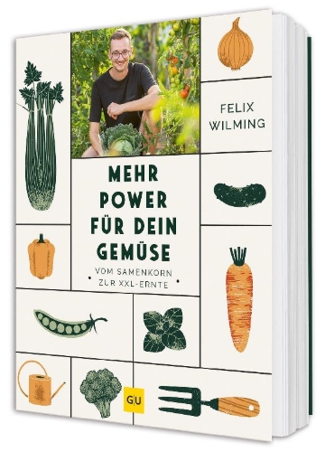 Buchcover und Innenansicht für das Buch: Mehr Power für dein Gemüse