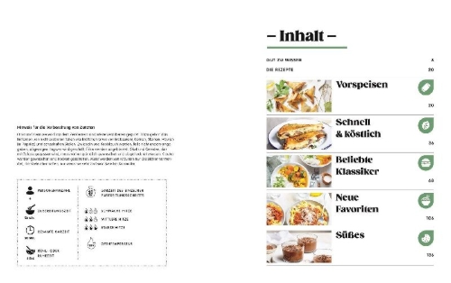 Buchcover und Innenansicht für das Buch: Cook it! Veggie