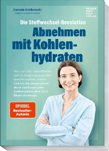 Buchcover und Innenansicht für das Buch: Die Stoffwechsel-Revolution - Abnehmen mit Kohlenhydraten