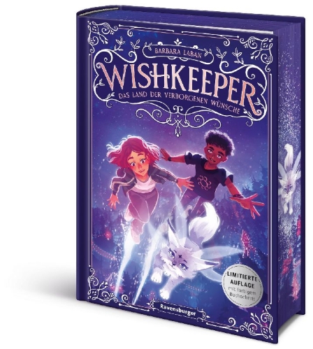 Buchcover und Innenansicht für das Buch: Wishkeeper, Band 1 - Das Land der verborgenen Wünsche