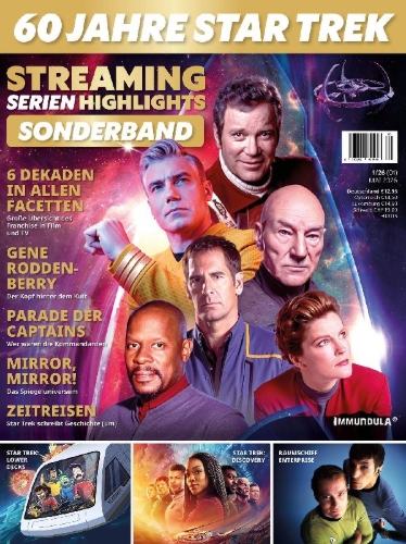 Buchcover und Innenansicht für das Buch: STREAMING SERIEN HIGHLIGHTS. Sonderband: 60 Jahre STAR TREK