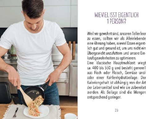 Buchcover und Innenansicht für das Buch: Single-Küche
