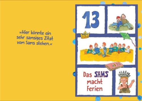 Buchcover und Innenansicht für das Buch: Hier kocht das SAMS!