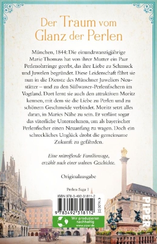 Buchcover und Innenansicht für das Buch: Das Haus der Perlen - Schimmern der Hoffnung