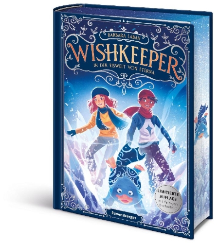 Buchcover und Innenansicht für das Buch: Wishkeeper, Band 3 - In der Eiswelt von Eterna