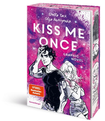 Buchcover und Innenansicht für das Buch: Kiss Me Once: Die Graphic Novel (Kiss the Bodygard, 1)