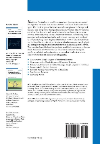 Buchcover und Innenansicht für das Buch: Nonlinear Oscillations