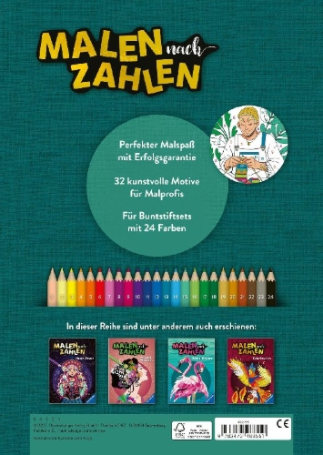 Buchcover und Innenansicht für das Buch: Malen nach Zahlen - Cozy Time