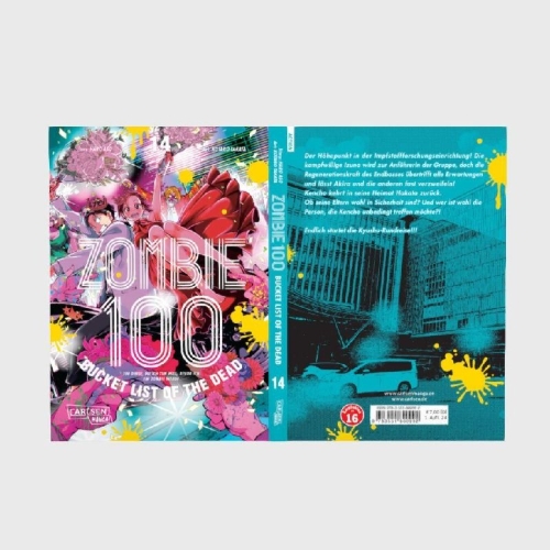Buchcover und Innenansicht für das Buch: Zombie ni Naru Made ni Shitai 100 no Koto
