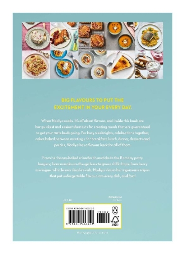 Buchcover und Innenansicht für das Buch: Nadiya's Fast Flavours
