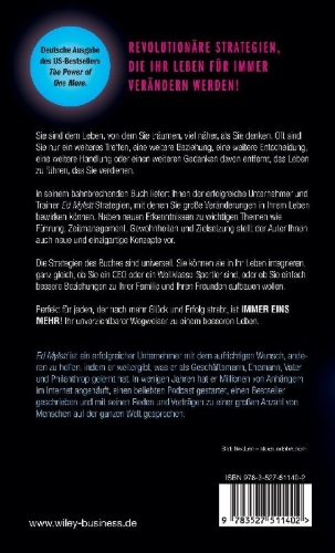 Buchcover und Innenansicht für das Buch: The Power of One More: The ultimate Guide to Happiness and Success