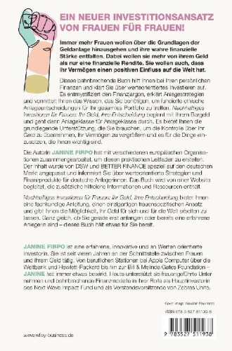 Buchcover und Innenansicht für das Buch: Nachhaltiges Investieren für Frauen