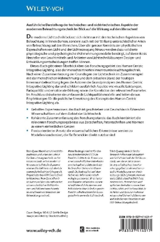 Buchcover und Innenansicht für das Buch: Beleuchtung in Innenräumen - Human Centric Integrative Lighting