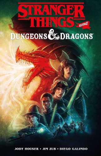 Buchcover und Innenansicht für das Buch: Stranger Things and Dungeons & Dragons #1-#4