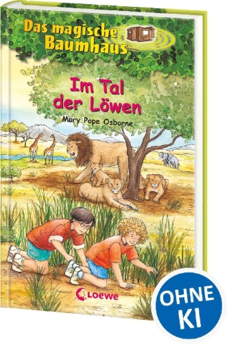 Buchcover und Innenansicht für das Buch: Das magische Baumhaus 11. Im Tal der Löwen