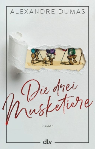 Buchcover und Innenansicht für das Buch:  >Les trois mousquetaires<, Paris  1844 