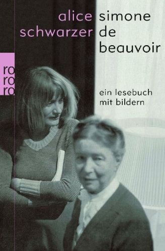 Buchcover und Innenansicht für das Buch: Simone de Beauvoir - Ein Lesebuch mit Bildern