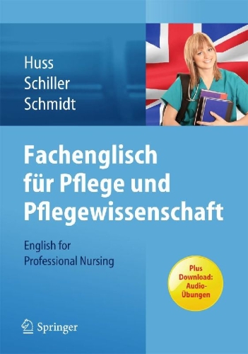 Buchcover und Innenansicht für das Buch: Fachenglisch für Pflege und Pflegewissenschaft