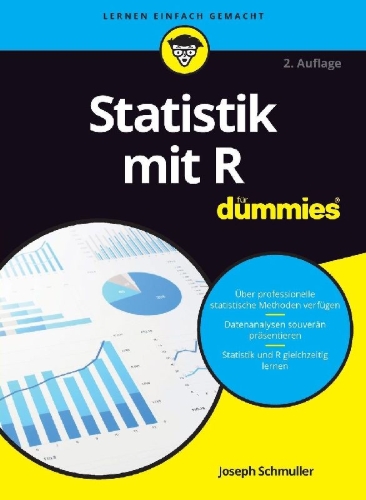 Buchcover und Innenansicht für das Buch: Statistik mit R für Dummies