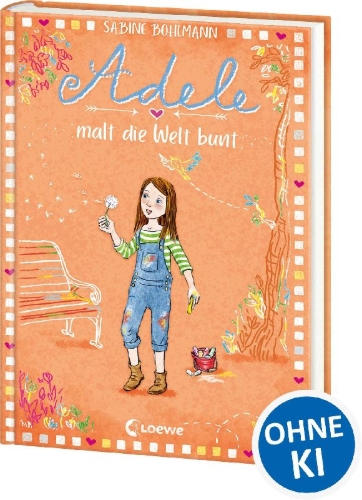 Buchcover und Innenansicht für das Buch: Adele malt die Welt bunt (Band 4)