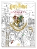 Buchcover und Innenansicht für das Buch: Harry Potter: An Official Hogwarts Coloring Book