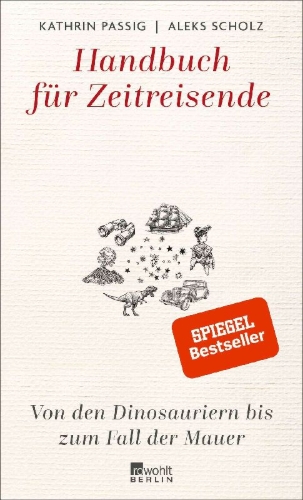 Buchcover und Innenansicht für das Buch: Handbuch für Zeitreisende