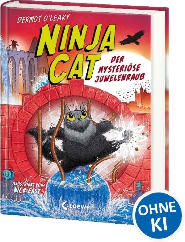Buchcover und Innenansicht für das Buch: Ninja Cat (Band 4) - Der mysteriöse Juwelenraub