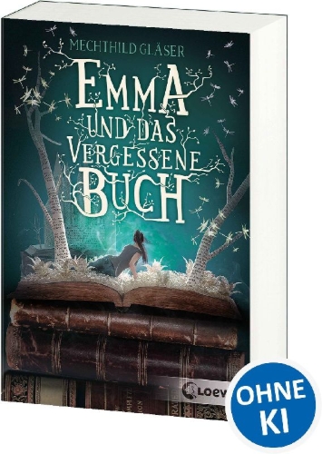 Buchcover und Innenansicht für das Buch: Emma und das vergessene Buch