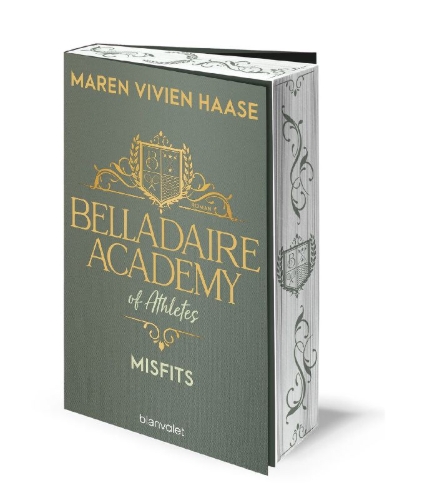 Buchcover und Innenansicht für das Buch: Belladaire Academy of Athletes - Misfits