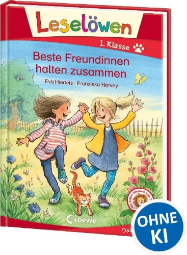 Buchcover und Innenansicht für das Buch: Leselöwen 1. Klasse - Beste Freundinnen halten zusammen