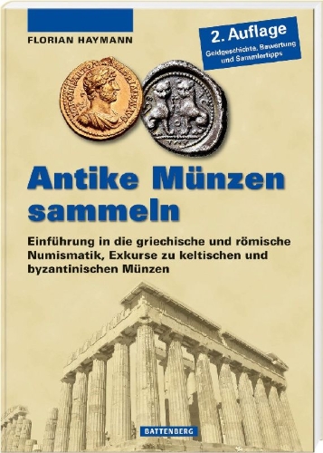 Buchcover und Innenansicht für das Buch: Antike Münzen sammeln