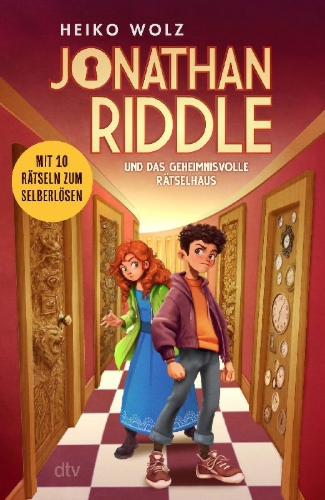 Buchcover und Innenansicht für das Buch: Jonathan Riddle und das geheimnisvolle Rätselhaus