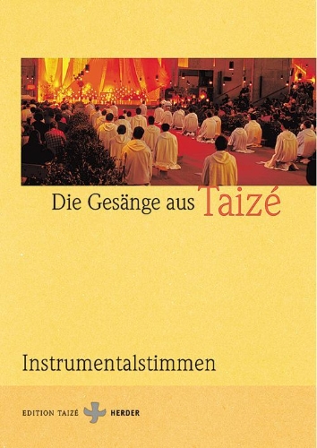 Buchcover und Innenansicht für das Buch: Gesänge aus Taize. Instrumentalstimmen