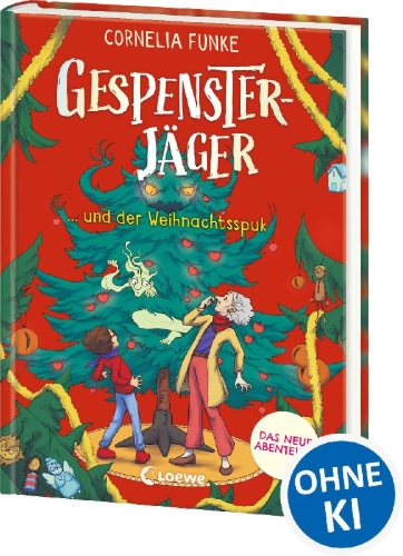 Buchcover und Innenansicht für das Buch: Gespensterjäger und der Weihnachtsspuk (Band 5) - Mit 8 illustrierten Farbseiten