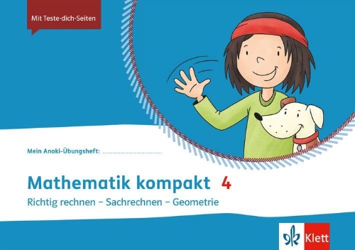Buchcover und Innenansicht für das Buch: Mathematik kompakt 4. Übungsheft Klasse 4