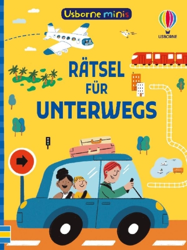 Buchcover und Innenansicht für das Buch: Usborne Minis: Rätsel für unterwegs