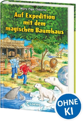 Buchcover und Innenansicht für das Buch: Auf Expedition mit dem magischen Baumhaus